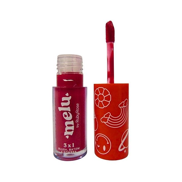 Ruby Rose Blush Batom e Sombra 3 em 1 Melu Cor Darling 4ml