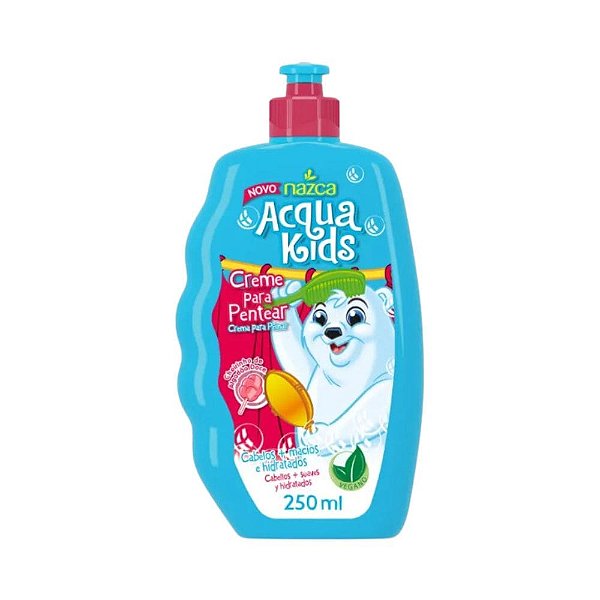 Creme de Pentear Acqua Kids Algodão Doce Todos Cabelos 250ml