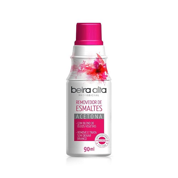 Removedor de Esmaltes Beira Alta Solução de Acetona 90ml