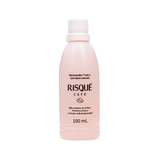 Removedor de Esmalte Risqué Care 7 em 1 Não Resseca 100ml