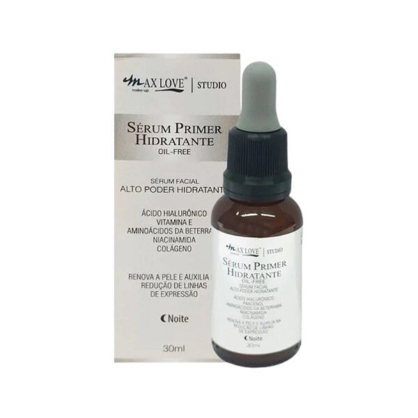 Sérum Facial Primer Hidratante Noite Max Love 30 ml