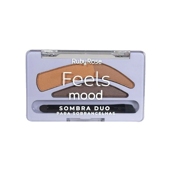 Sombra Duo Para Sobrancelhas Feels Mood Ruby Rose Cor 02
