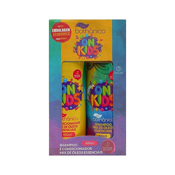 Kit Tok Bothânico On Kids Shampoo e Condicionador 400ml Cada