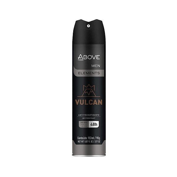 Desodorante Antitranspirante Above Men Elements Vulcan 48h