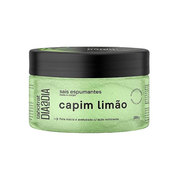 Sais de Banho Espumantes Rosto e Corpo Capim Limão Labotrat