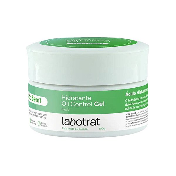 Hidratante Facial Oil Control Gel Ação 5 em 1 Labotrat 100g
