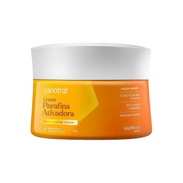 Creme Parafina Ativadora Óleo Cenoura e Urucum Labotrat 90g