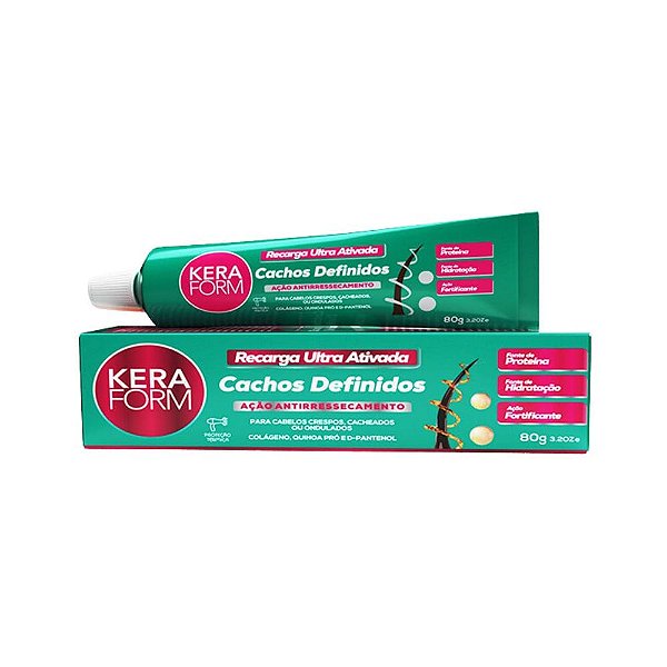Recarga Ultra Ativada Cachos Definidos KeraForm Skafe 80g
