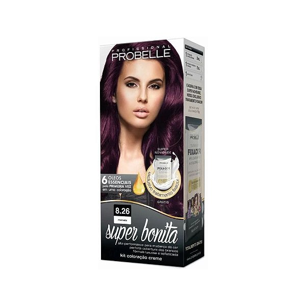 Coloração 8.26 Marsala Super Bonita Probelle 50g