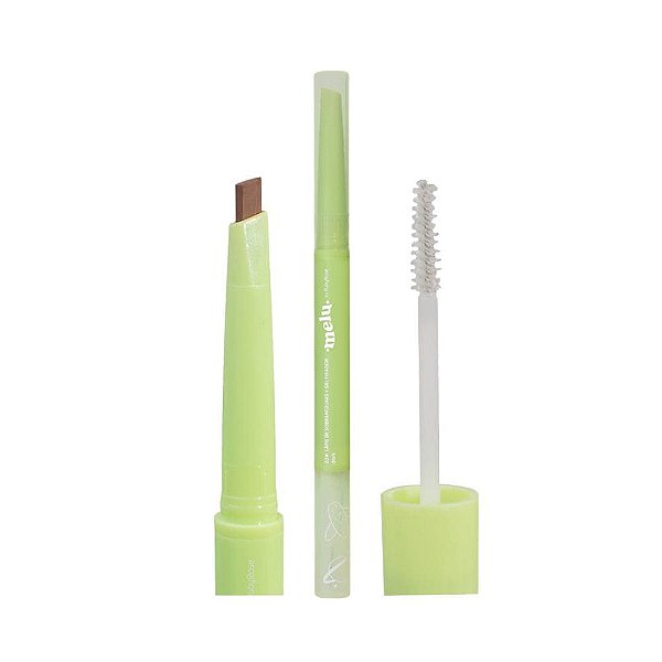 Lápis de Sobrancelhas e Gel Aplicador Melu Ruby Rose Medium
