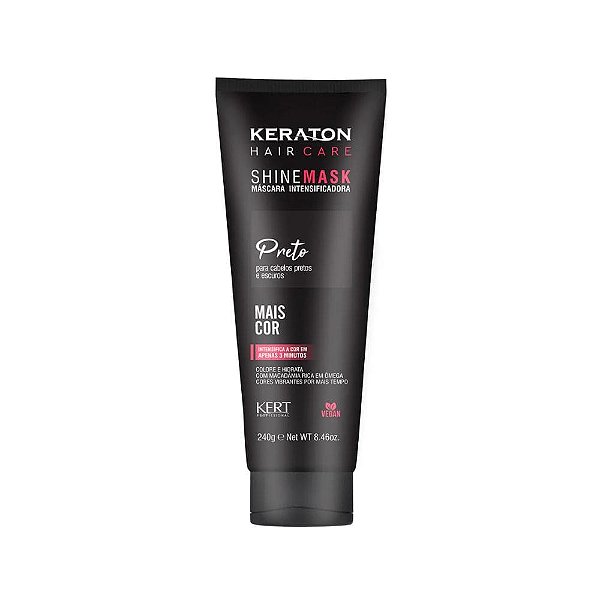 Keraton Shine Mask Máscara Intensificadora Preto Azulado 240g