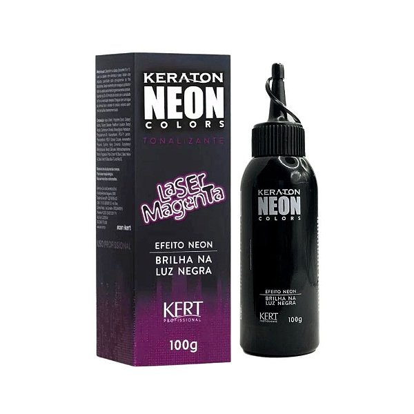 Tonalizante Keraton Neon Colors Hidrata e Colore Laser Magenta