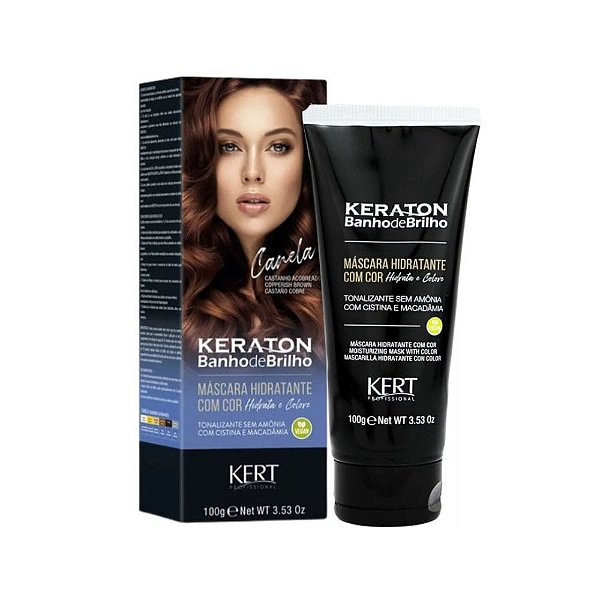 Keraton Tonalizante Banho de Brilho Castanho Acobreado Canela