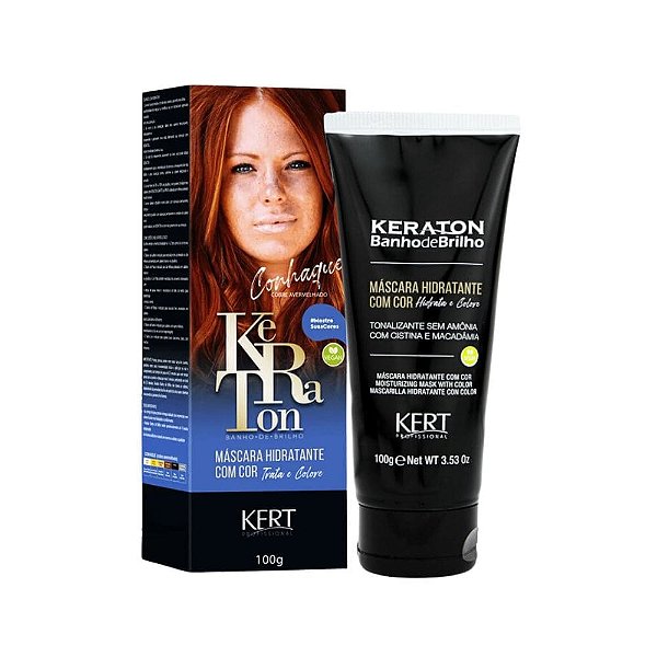 Keraton Banho de Brilho Conhaque Cobre Avermelhado 100g