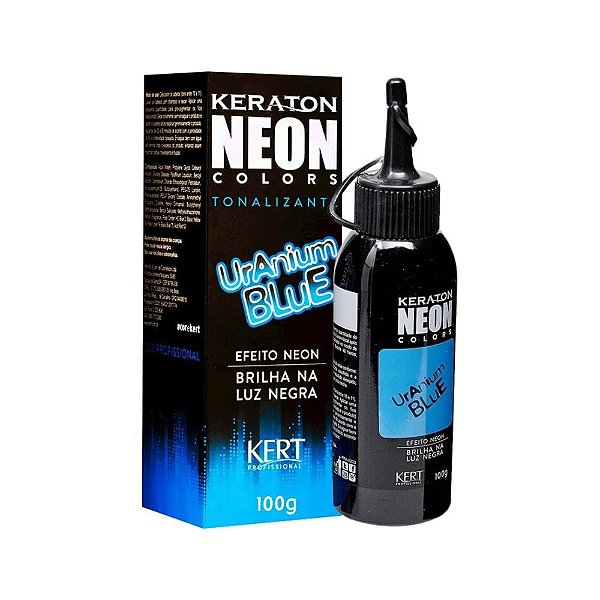 Tonalizante Keraton Neon Colors Hidrata e Colore Uranium Blue