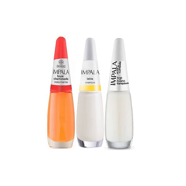 Kit 3 Esmaltes Impala Singeleza