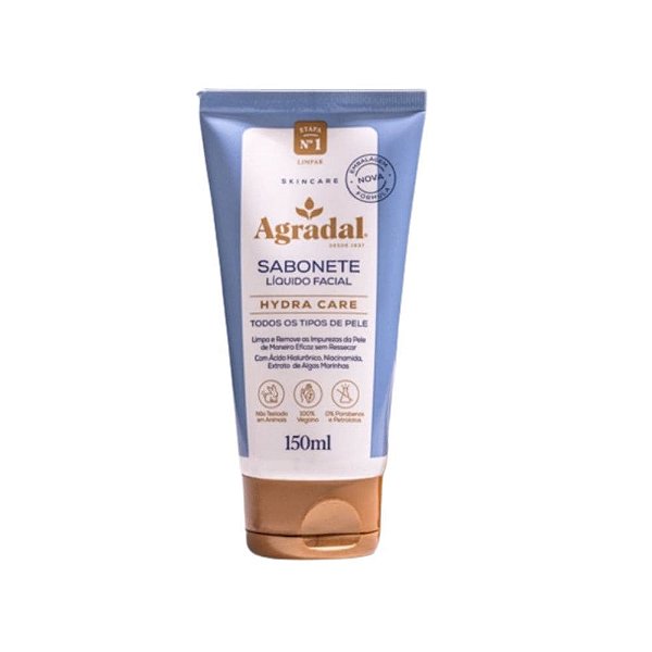 Sabonete Líquido Facial Hydra Care Agradal 150ml