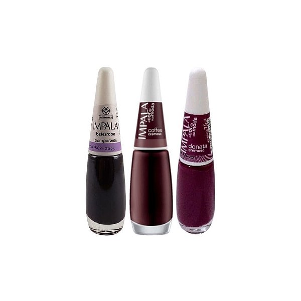 Kit 3 Esmaltes Impala Ousada