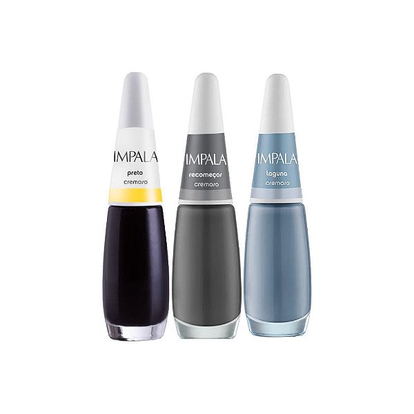 Kit 3 Esmaltes Impala Cores Incríveis