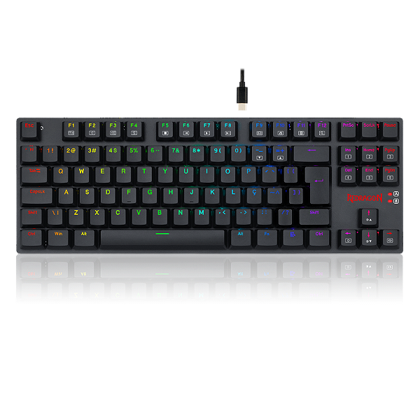 Teclado Gamer Mecânico Redragon APS TKL Switch Brown