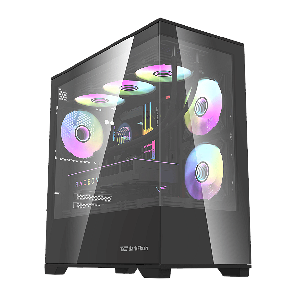 PC GAMER HIGH III - RYZEN 5 5500, A520, RX 6600, 16G DDR4, SSD NVME 1TB, 500W 80 PLUS BRONZE