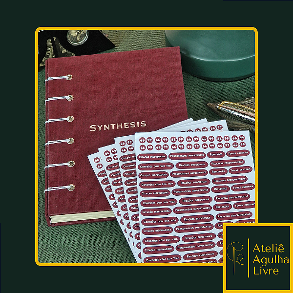 Caderno de leitura Synthesis - monograma