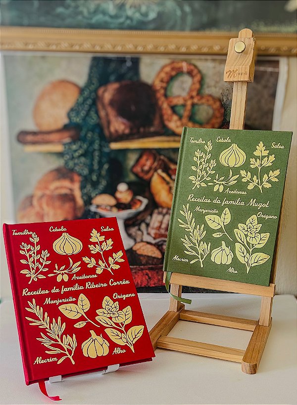 Caderno de receitas - monograma