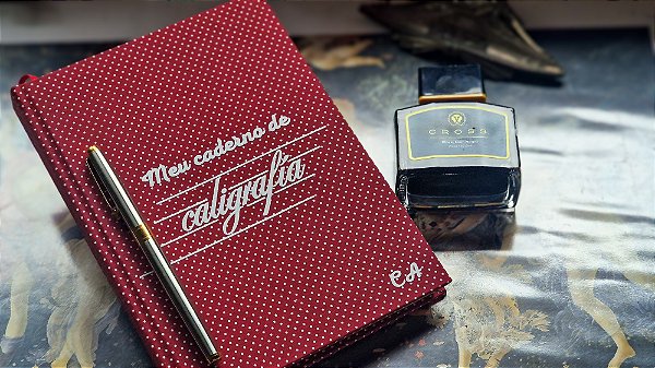 Caderno de caligrafia - monograma