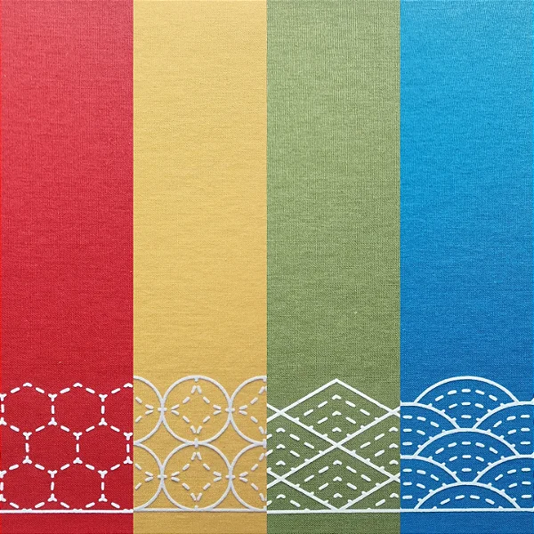 Caderno de anotações Sashiko - monograma