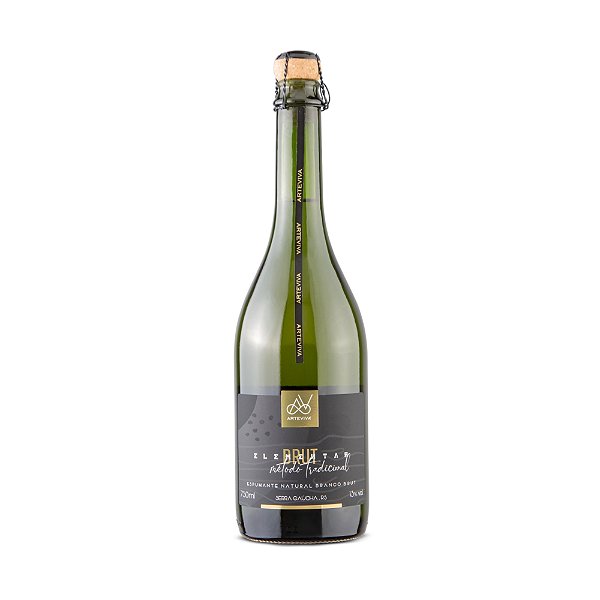 ARTEVIVA ELEMENTAR ESPUMANTE BRANCO BRUT METODO TRADICIONAL PINOT NOIR/RIESLING/CHARDONNAY 2022 750ML