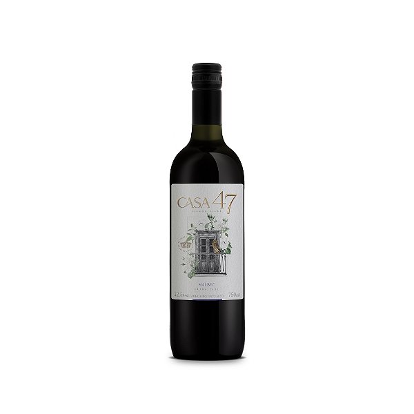 VINHO TINTO FINO MALBEC CASA 47 750 ML