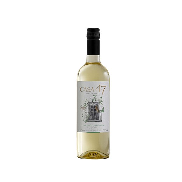 VINHO BRANCO FINO CHENIN BLANC CHARDONNAY CASA 47 12X750 ML
