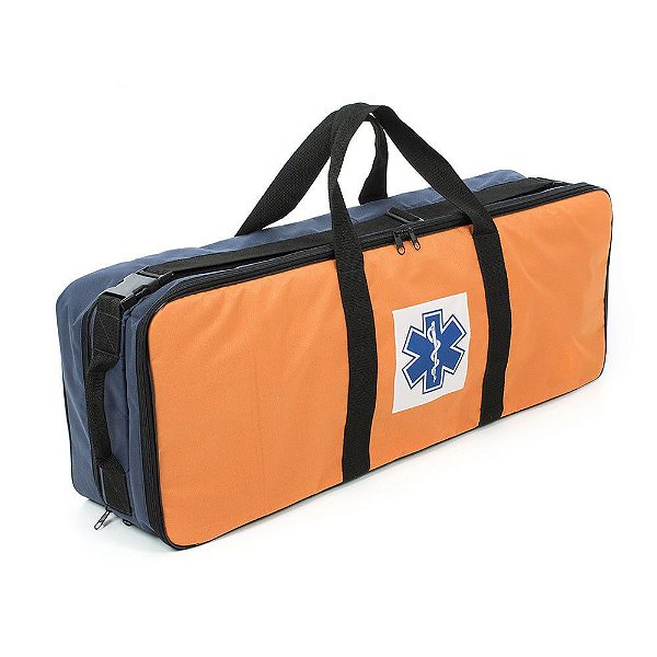 BOLSA RESGATE AZUL E LARANJA TAM G - VAZIA