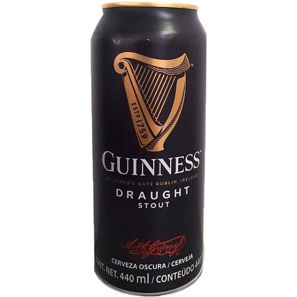 Cerveja Guinness Draught Stout Lata 440ml