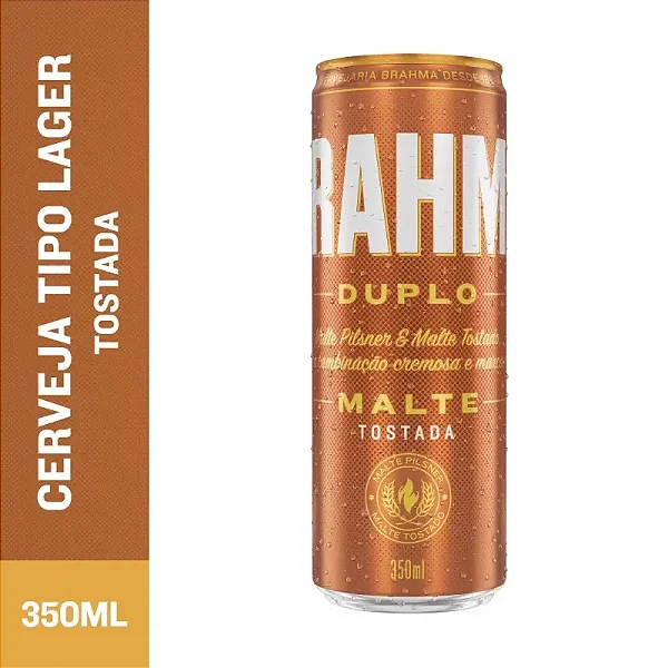 Cerveja Brahma Duplo Malte Tostada Lata 350ml