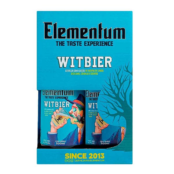 Kit Cerveja Elementum Witbier 500ml + Copo