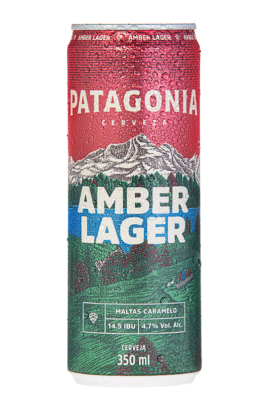 Cerveja Patagonia Amber Lager Lata 350ml