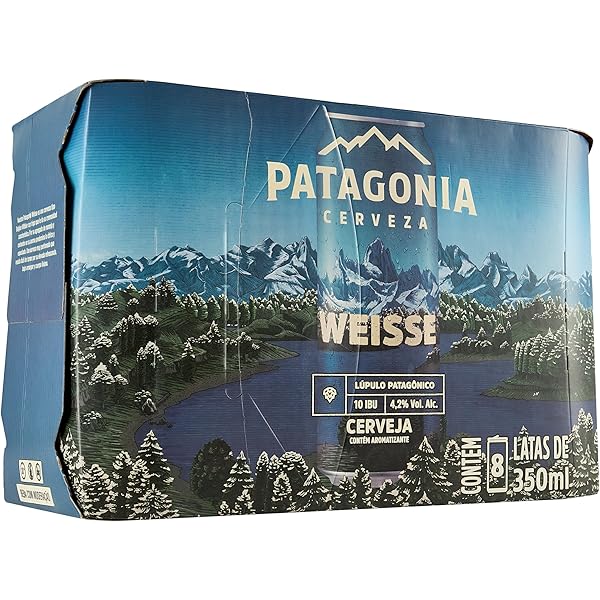 Pack 8un Cerveja Patagonia Weisse Lata 350ml
