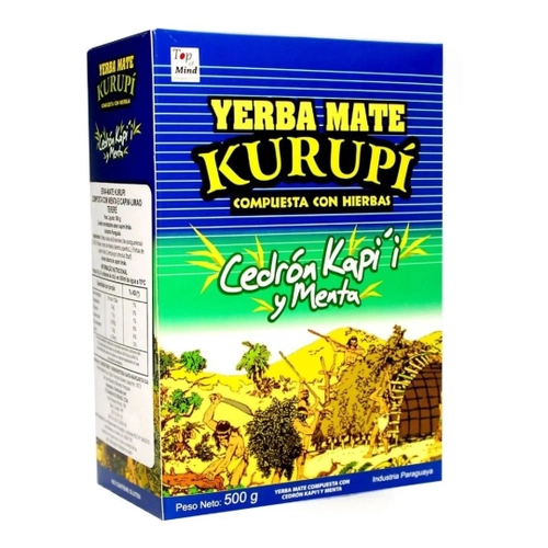 Erva Yerba Mate Kurupi Cedron e Menta 500gr