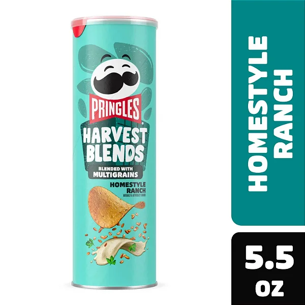 Batata Pringles Harvest Blends Homestyle Ranch Importada 158g