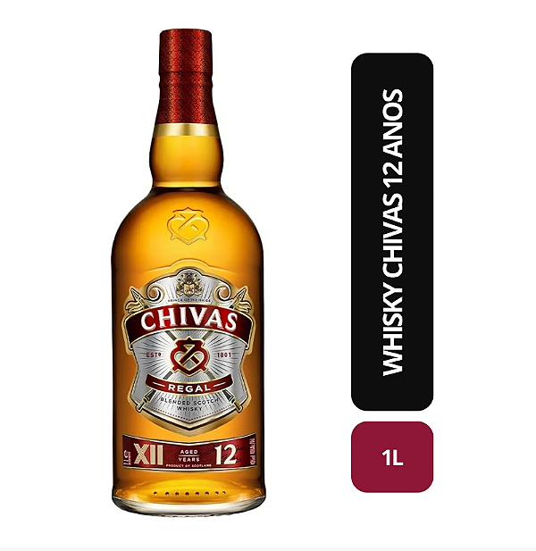 Whisky Chivas Regal 12 Anos 1L