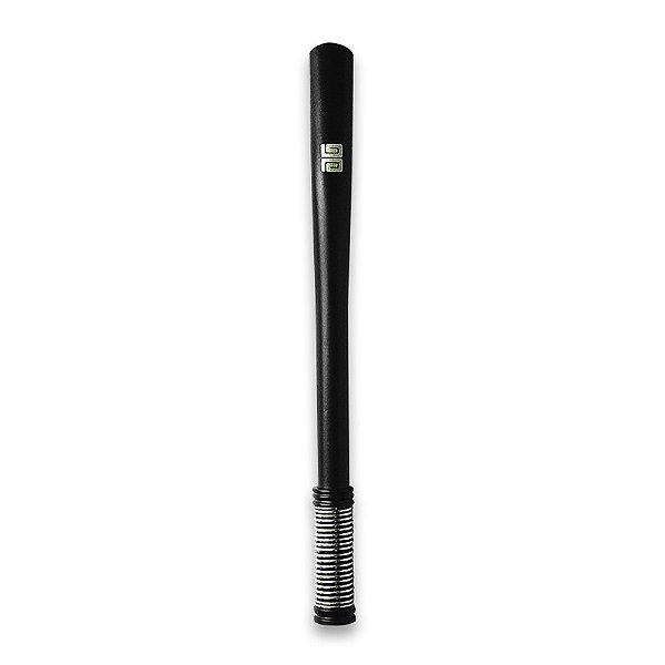 Bomba de Tereré Black Erva Inox Preta Lisa c/ Mola Externa 19cm