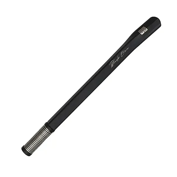 Bomba de Tereré Black Erva Quadrada c/ Mola Externa Preta Inox 20cm