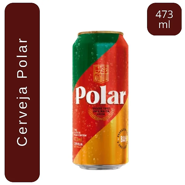 Cerveja Polar RS Lata 473ml