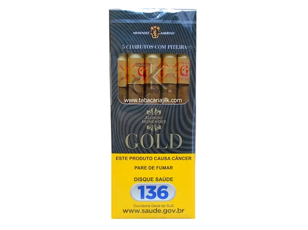 Cigarrilha  C/ Piteira Gold Alonso Mendez