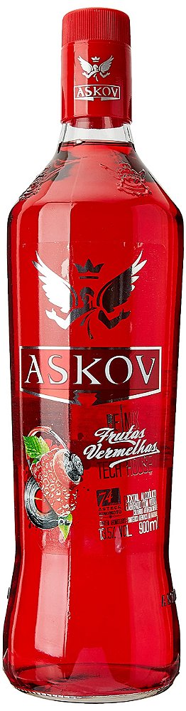 Vodka Askov Frutas Vermelhas 900ml