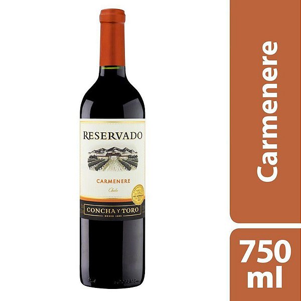 Vinho Concha Y Toro Reservado Carmenere 750ml