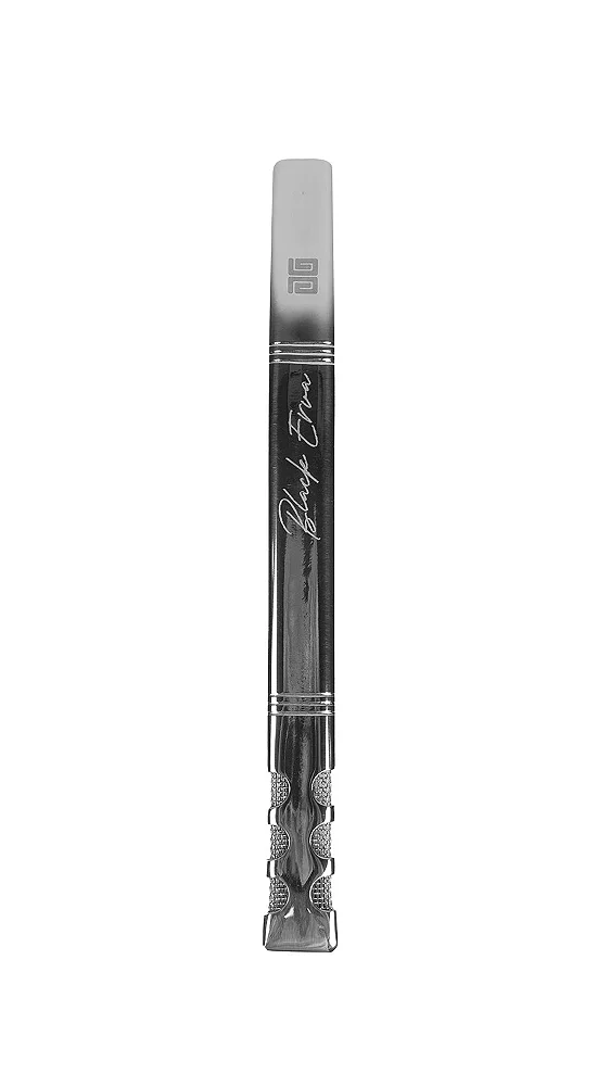 Bomba de Tereré Black Erva V6 Inox Polida Lisa c/ Tela 19cm