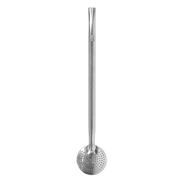 Bomba Tradicional para Chimarrão Black Erva  Inox 23cm