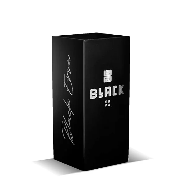 Copo Black Erva Inox Quadrado Preto 350ml